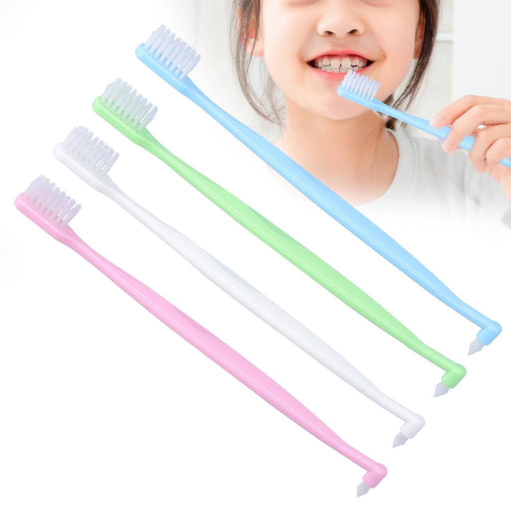 4PCS Orthodontic Toothbrush DoubleEnded Interspace Toothbrush for Braces Teeth Cleaning