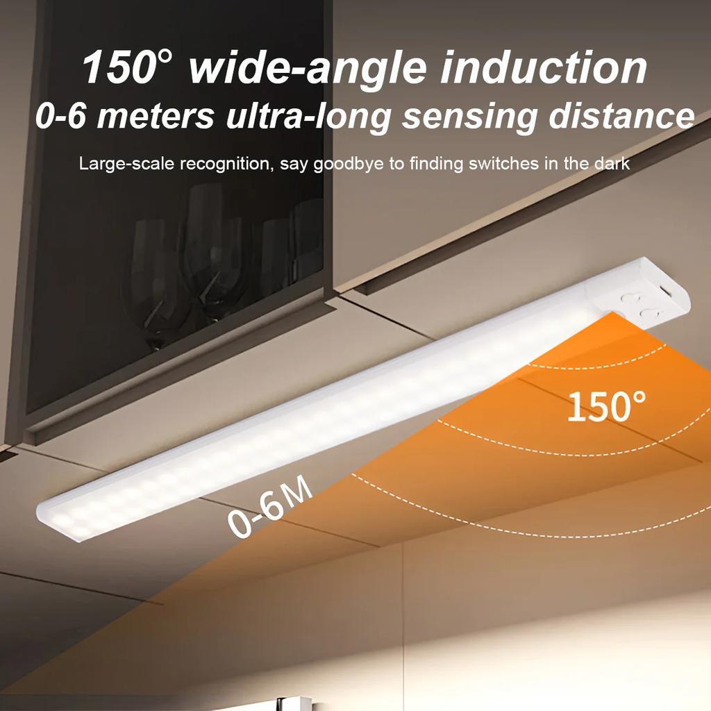 3 sizes, three color adjustable LED motion sensor, night light, cabinet light, home decoration, rechargeable energy-saving light