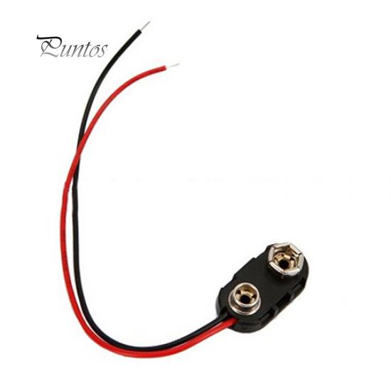 10 Pcs PP3 MN1604 9V Battery Holder Clip Snap On Connector Cable Lead Buckle