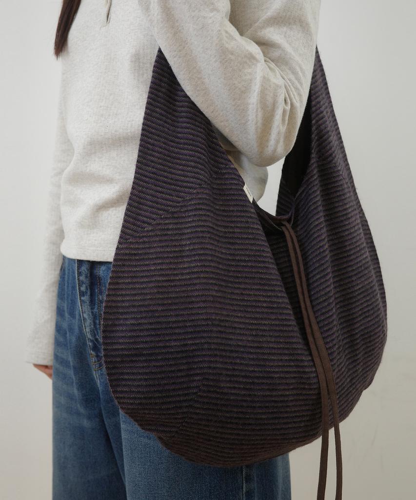 Naats Stripe Comfy Bag, Purple
