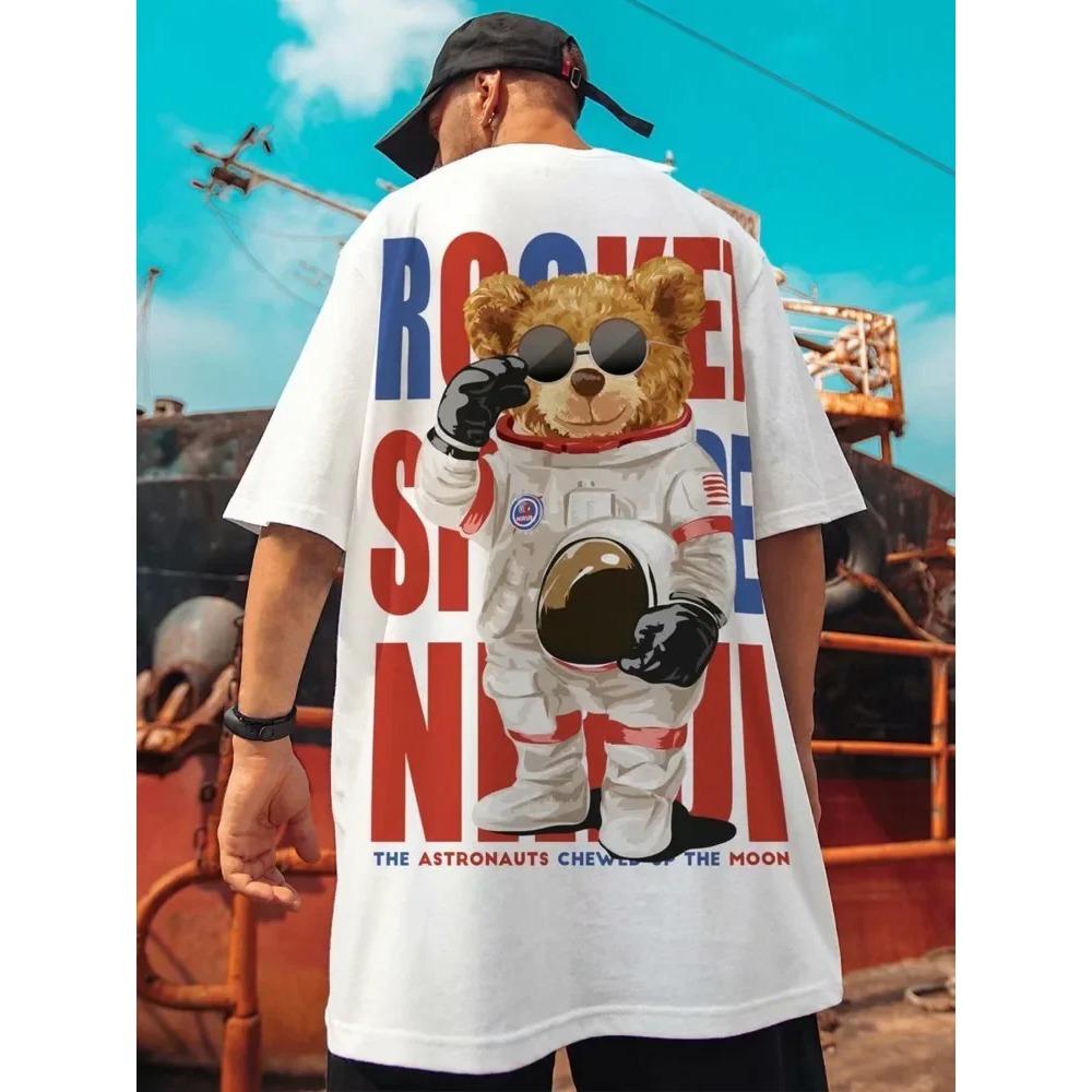 

Летняя новая повседневная свободная футболка с короткими рукавами, мужская модная свободная футболка с принтом, большой размер 8XL, хип-хоп, парная одежда, короткий рукав, хлопковый топ XXXXXL