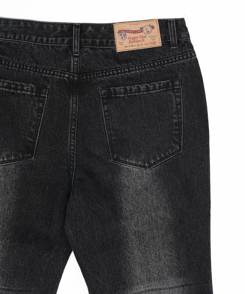FDR Womens Vintage Boots Cut Denim Jeans Black