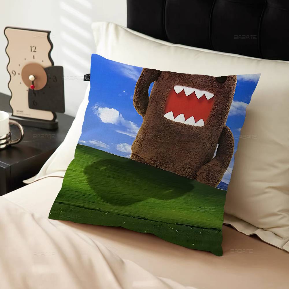 Cute D-Domo-KunS 45*45cm Cushion Cover Pillow Cover Decor Pillowcase Home Pillowcase for Couch Pillow