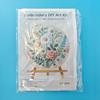 1set Floral Embroidery Kit, Including Stitch Instructions and Tools, Suitable for Beginners, DIY Cross-stitch Craft Materials.