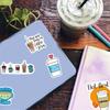 50 Pack Coffee Stickers Water Bottles Laptop Car Hydroflasks Phone Motorcycle Guitar Skateboard Computer Coffee Cup Vinyl Sticker Waterproof