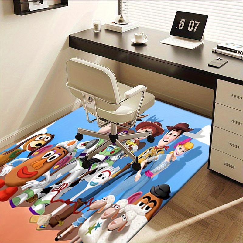 Office Rug Toy Story, Characters Theme 3D Printed Anti-Slip Rug-Machine Washable for Living Room