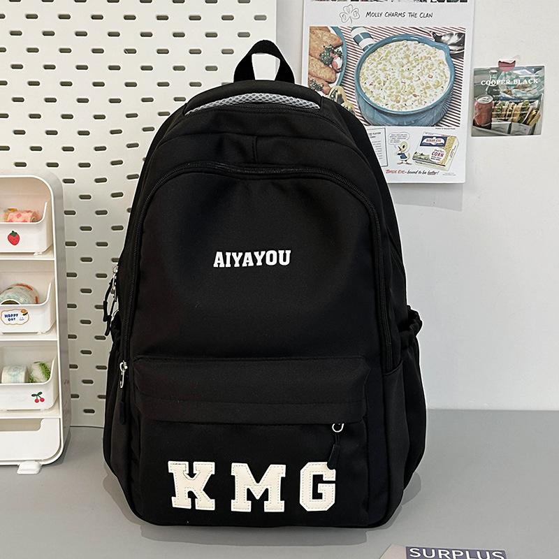 School bag new middle and high school student school bag popular letter campus backpack leisure large capacity computer backpack tide