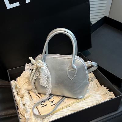 Korean Niche Fashionable Portable Shell Bag Women's 2025 Spring New Foreign-style High-end Texture Shoulder Messenger Bag