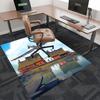 1pc Vintage Airplane and Cat Adventure Chair Mat - Festive Gift for Office Chairs, Seasonally Universal, Suitable for Home Decor, Living Room, Bedroom