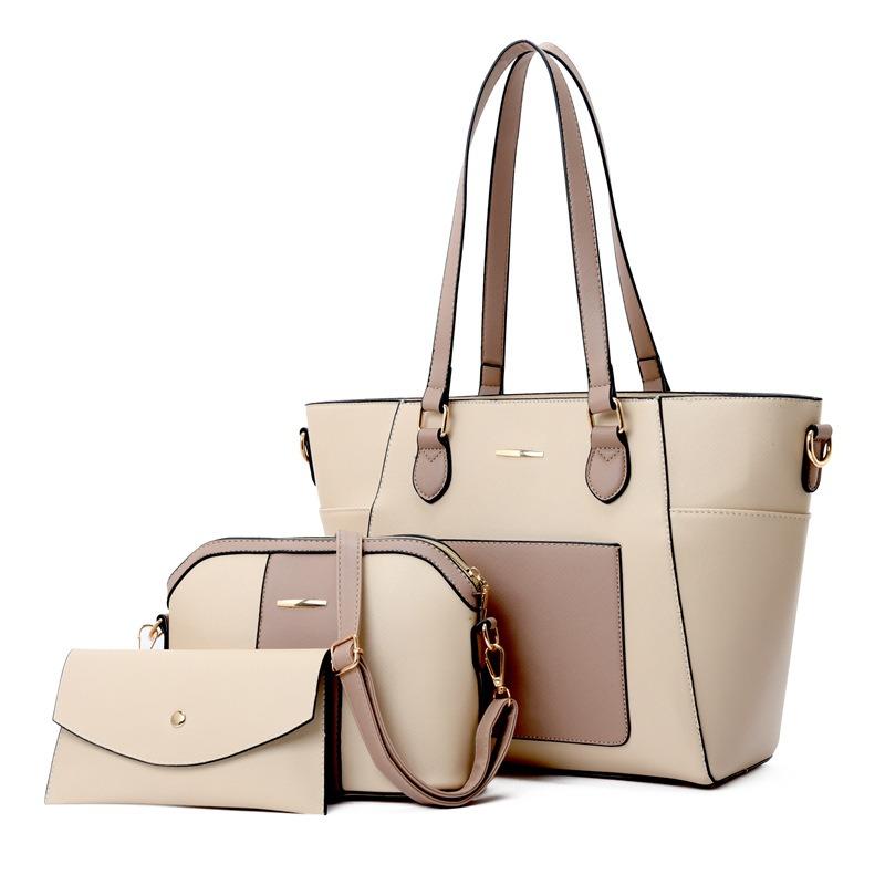 Multi-piece women's bag new fashionable retro single shoulder oblique span three-piece set mother and child bag set