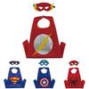 Costume Anime Marvel Cosplay Mantello da Supereroe e Set Maschera per Bambini Festa di Halloween