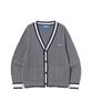 Ucla Unisex Preppy Cable Cardigan [Grey] (Ub9Gd71)