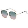 Hot-Selling Metal Large Frame Temperament Sunglasses Double Ring Trend Versatile Women'S Sunglasses