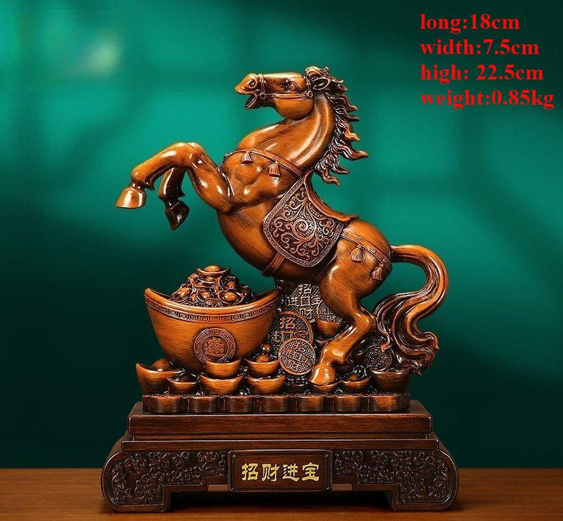 Copper Horse Ornaments Crafts Living Room TV Wine Cabinet Office Table Furnishings Opening Gifts