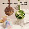 Extra-large Wool Ball Cat Toy Cat Teaser, Energy-consuming Chewing Ring Bell Ball Cat Toy