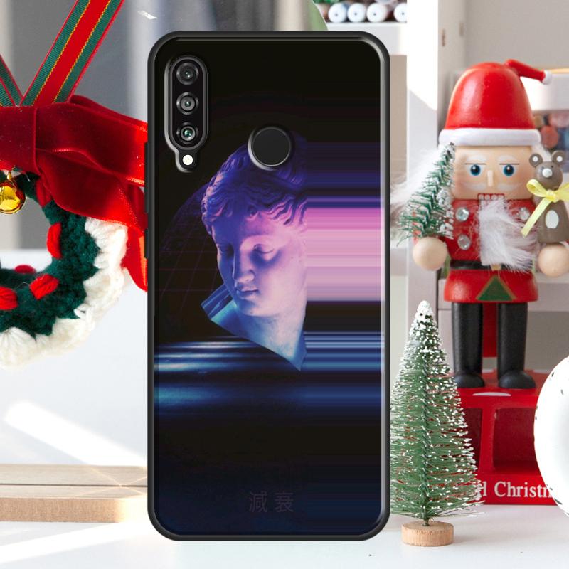 Vaporwave Greek Sculpture For Huawei Nova 12i 11i 8i 12s Y73 Y72 Y61 Y91 Y90 Y70 Y60 9 10 SE P60 Pro P30 P40 Lite Case