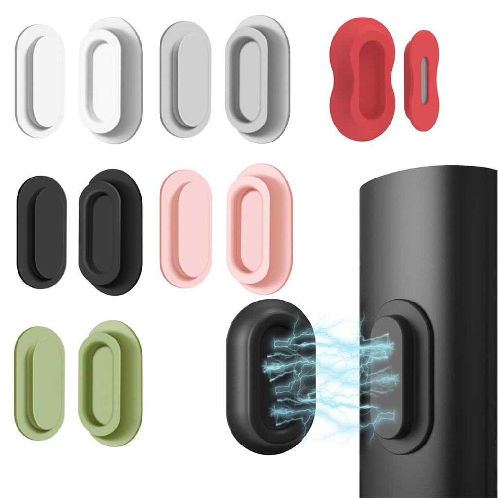 Magnetic Remote Control Holder Self-Adhesive, 5 Pack Upgraded Silicone Organizer Storage Wall Mount for Home Office TV,Fan,AC Remote Control