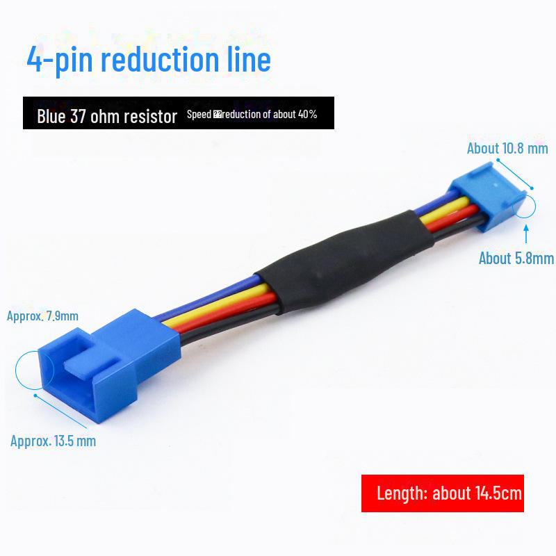 4-Pin CPU Chassis Fan Speed Control PWM Extension Cable