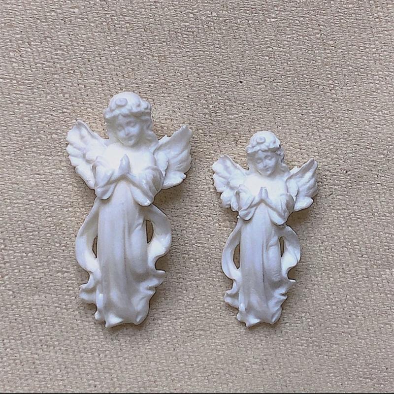 Reusable Silicone Nail Art Mold With 3D Carved Angel Design For DIY Nail Charm And Jewelry Making Accessories