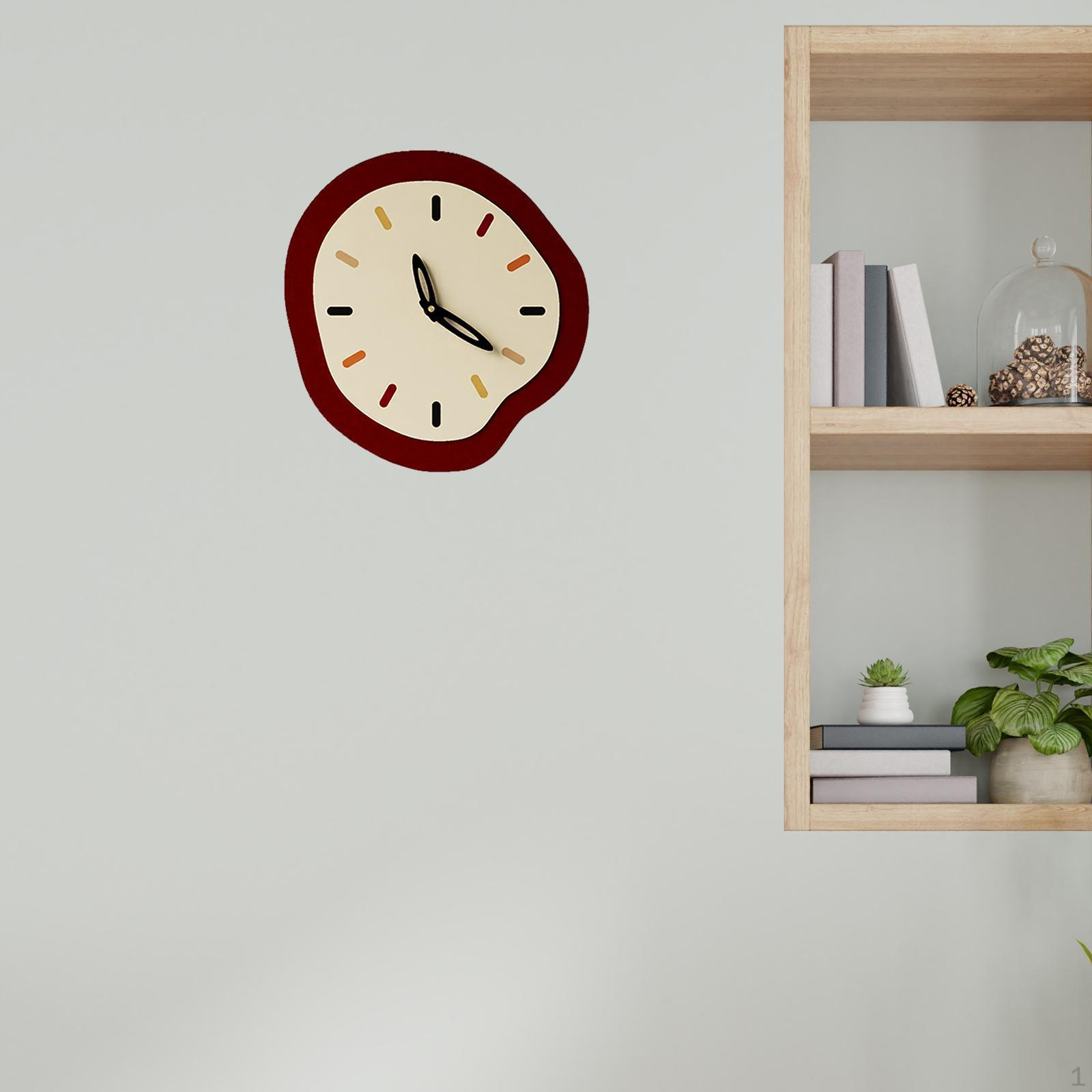 

Декоративные настенные часы, практичные и легко подвешиваемые, для домашнего декора, подвесные часы на новоселье, 33cmx35cm