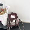 Hello Kitty Kids Backpack For Girls With Embroidered Geometry And Padded Straps