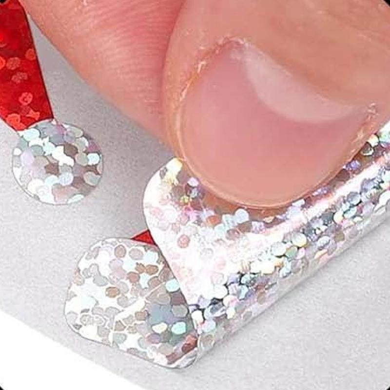 500Pcs Christmas Hat Sticker Wrapping Label for Water Bottle Candy Bag Journal Planner Photo Album Packaging Decoration