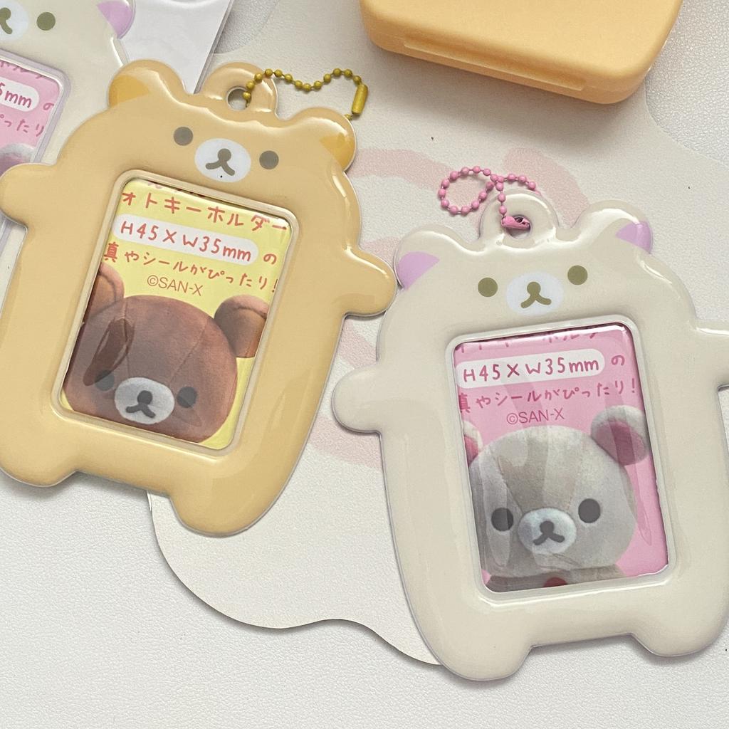 Kawaii Baby Bear Shaped Pocard Holder for 3inch Po Cute Bear Po Sticker Purikura Holder Anime Goods Card Goo Card Case