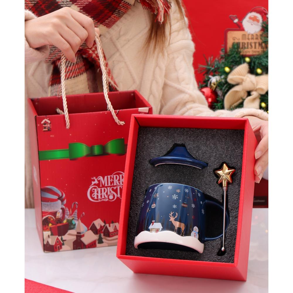 Christmas Mug High Value Creative Ceramic Cup Santa Coffee Cup Gift Box Souvenir Water Cup Gift