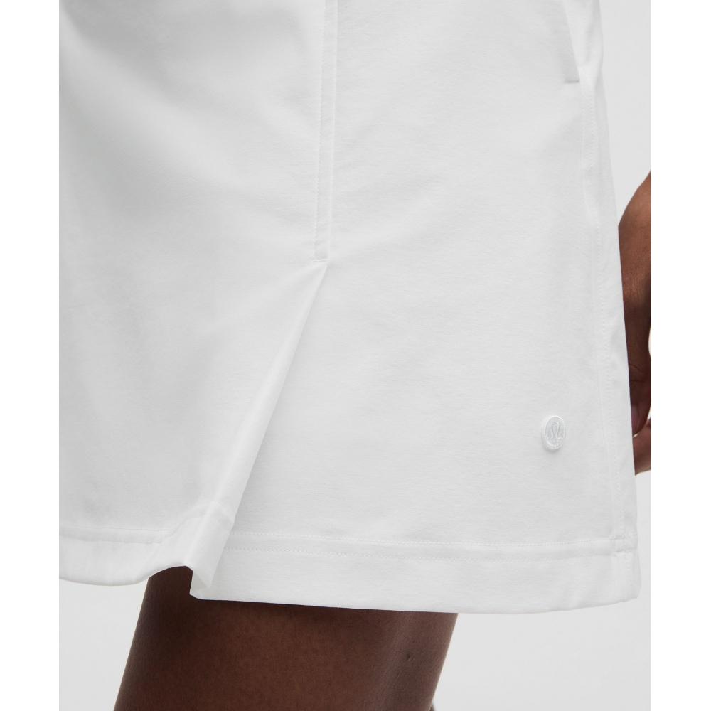 Lullulemon Stretch Twill Front Pleated Golf Skirt *Embroidered Logo Wht