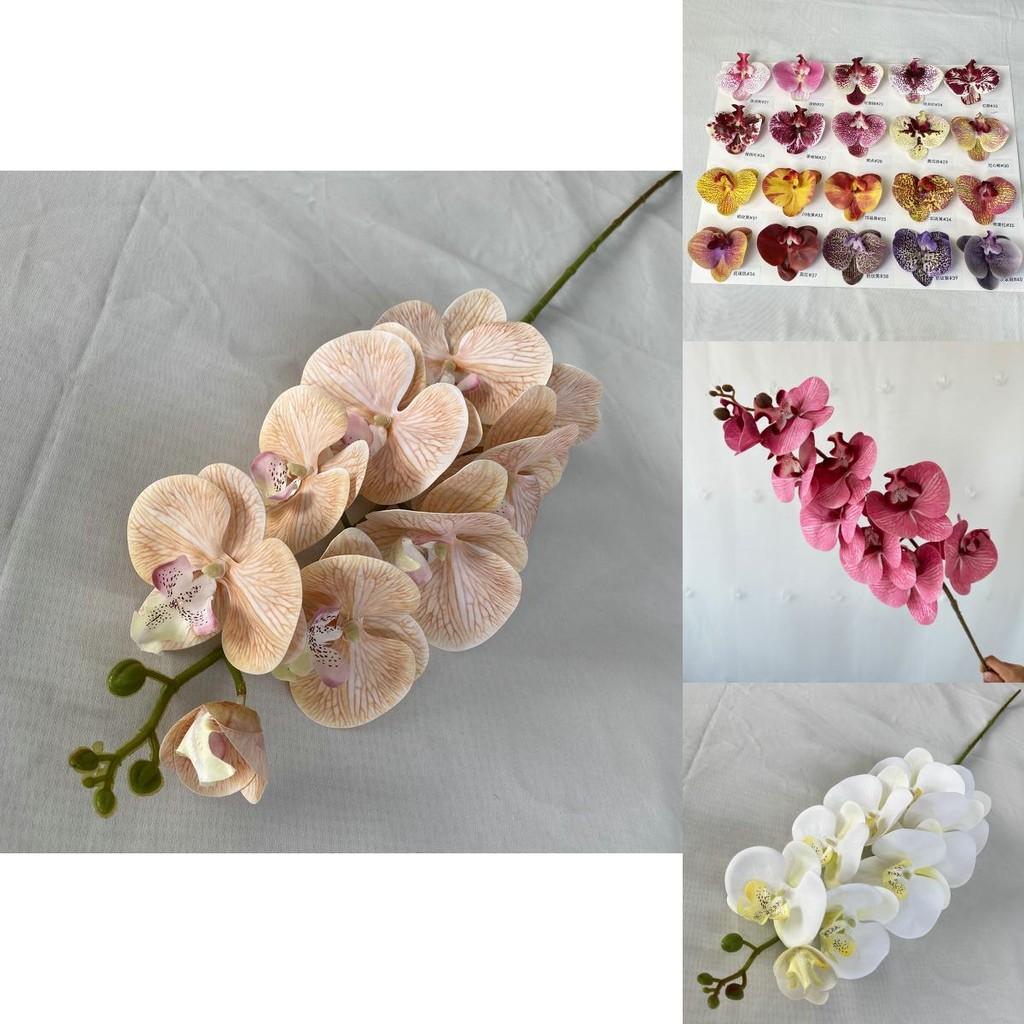 3d French Phalaenopsis Artificial Flowers For Wedding Decor Home Hotel Display