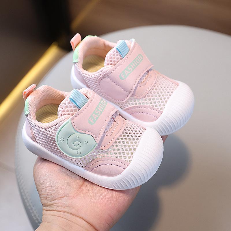Atmungsaktive Mesh-Schuhe mit weicher Sohle für Kleinkinder zum Laufenlernen, 0-1 Jahr, Frühling/Herbst