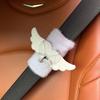 1Pc Cartoon Safety Belt Shoulder Cover Plush Fixed Doll Sweet Cute Auto Interior Styling Soft Small Accessory Fashion Car Decor