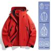 Unisex 3-in-1 Windproof Waterproof Hiking Jacket with Detachable Liner for Autumn/Winter