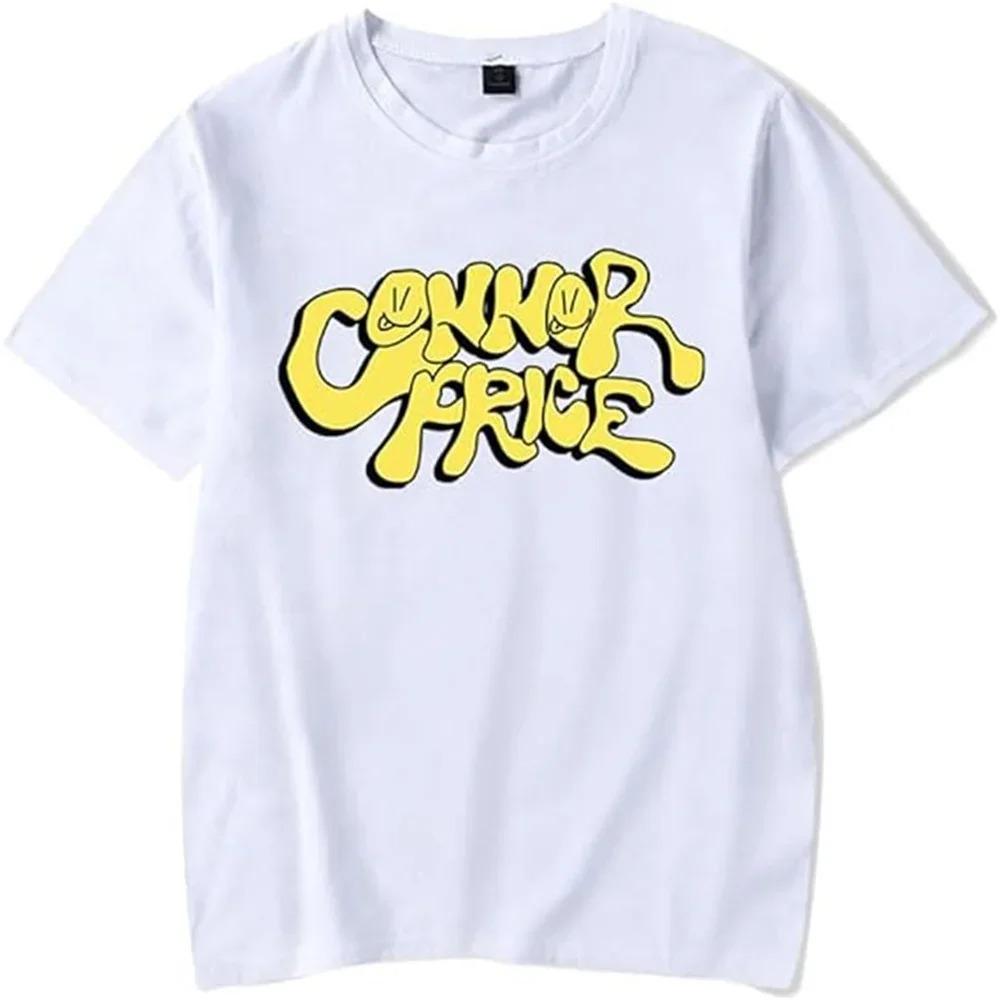 Men Women Connor Price Logo Merch Short Sleeve T-shirt Unisex Fashion Crew Neck Top
