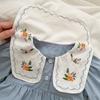 Sweet Princess Baby Girl Embroidered Collar Long-Sleeve Romper