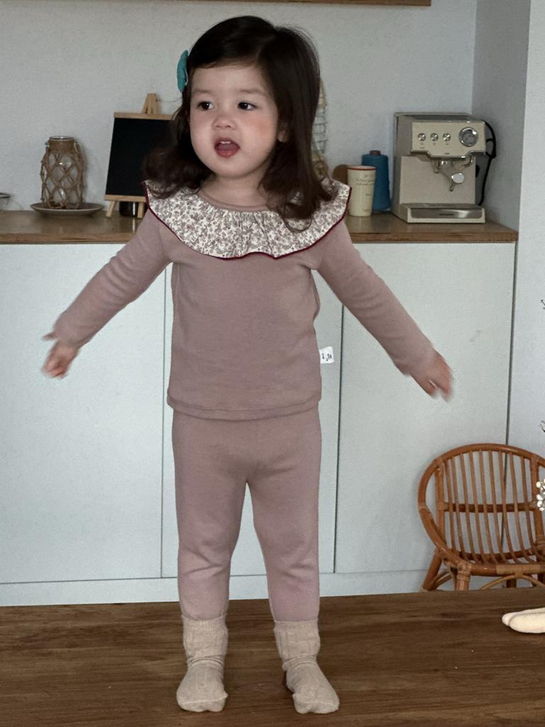 [Upgraded Version] Children's Pajamas and Girls' Class A Long Johns, Long Johns, Wool Pull-up Rack Homewear Set