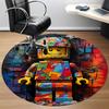 1pz Tappeto Rotondo Lego Art Ufficio, Tappetino da Interno Adatto per Ufficio, Camera da Letto Soggiorno Decorazione Casa, Decorazione Stanza, Offic a0928210
