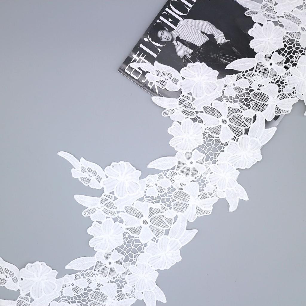 Water-Soluble Milk Silk Embroidered Lace, Barcode Lace Clothing Accessories, Curtain Decorative Lace