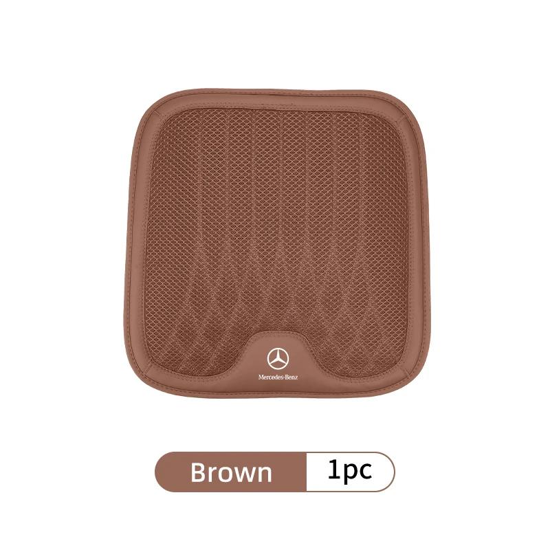 TCPDU1 Hot 2025 Ice Silk Car Rear Front Seat Backrest Cushion Non-Slip Pad For Mercedes Benz AMG A C E S G Class W201 W210 W108 W204 W2