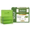 Jabón Natural Multani Neem Tulsi - 125 gr (Paquete de 3) | Para Limpieza Profunda, hidratación y Brillo Para Hombres y Mujeres