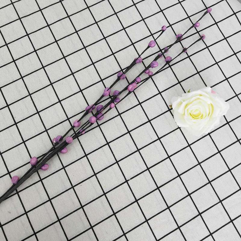 Doğrudan Satış Yeşil Bitkiler Üst Düzey Simülasyon Gümüş Söğüt Yapay Çiçek Simülasyon Çiçek Dalı Erik Tomurcuğu Modern Ev Dekorasyonu