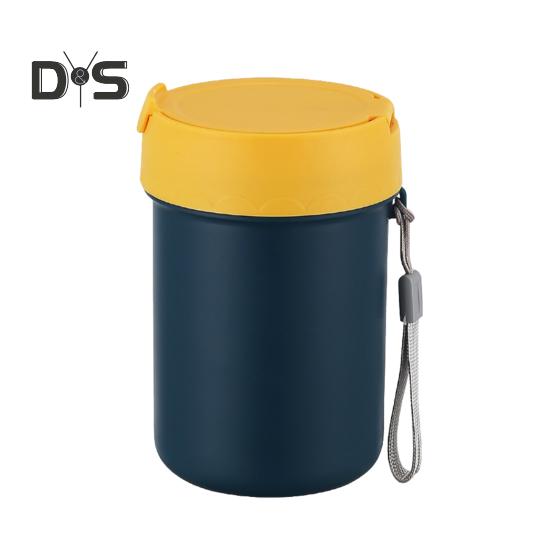 500ml izolovaný polévkový kelímek s přezkovým víkem Vakuová nádoba na potraviny Nepropustná nerezová nádoba na oběd s širokým hrdlem na horké jídlo