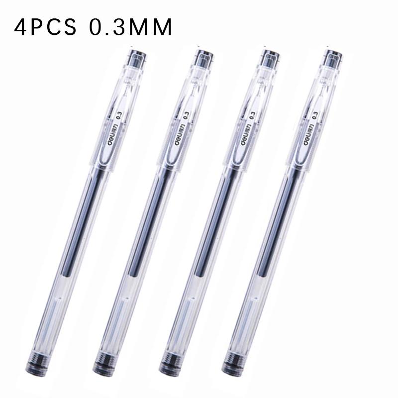 4 Pcs/lot 0.15mm 0.2mm 0.35mm Gel Pen Kawaii Simple Neutral Pen For Kids Gifts School Office Writing Supplies Student Stationery