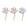 Brooch Retro Style Floral Design Lapel Pin Sweaters Collars Hats Bags Coats Scarves Badge Outfit Accessory