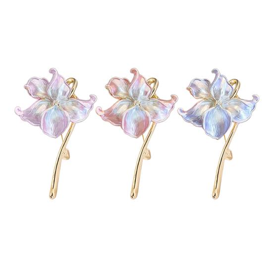 Brooch Retro Style Floral Design Lapel Pin Sweaters Collars Hats Bags Coats Scarves Badge Outfit Accessory