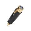 LZ1171G RCA Male to XLR Female Adapter Gold Plated Audio Connector for Mixer Microphone