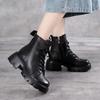 Spring Autumn New Fashionable Luxury Women's Boots British Style Versatile Fashion Round Head Fashion Boots Casual Women's Shoes