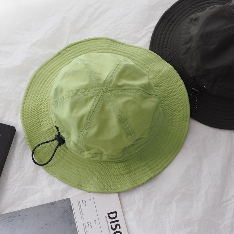 Super Japanese Niche Design Light Breathable Bucket Hat Women Men Versatile Quick-Drying Fruit Green Sun Basin Hat