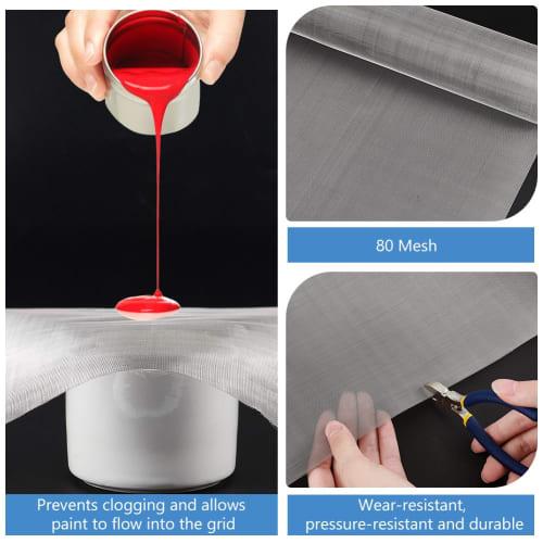 BENECREAT 200*40cm Stainless Steel Mesh Fine Filter, 80 Mesh, Industrial Wire Mesh, Stainless Steel Plain Weave Wire Mesh, Filter Screen Sheet, Strain