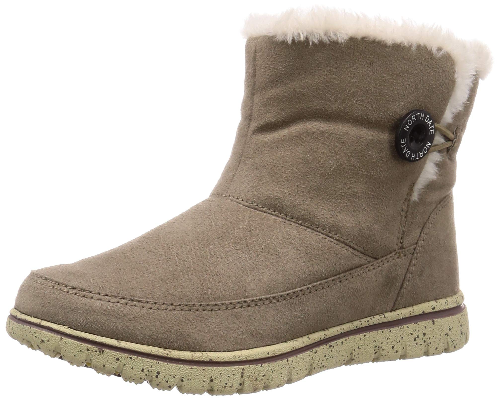 

Northdate Waterproof Short Snow Size 2E Women s Boots, KH38003, Greige, 22.5 cm,